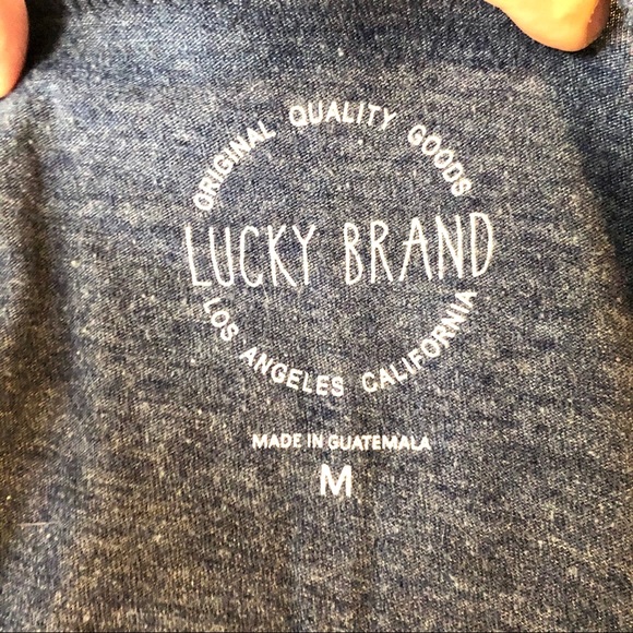 3 for $15-Lucky Brand blue Graphic Tee size Medium - Picture 4 of 4